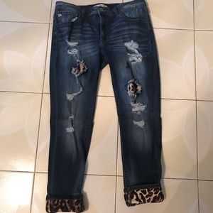 Kancan Leopard Jeans
